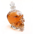 Glass Skull Whiskey Decanter with Stopper